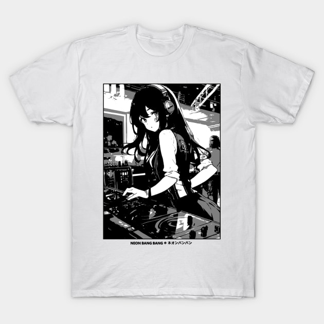 Japanese Anime Manga Streetwear - DJ T-Shirt by Neon Bang Bang